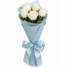 Букет 5 Белых роз Проуд #REPLACE_PRED# Нарышкино