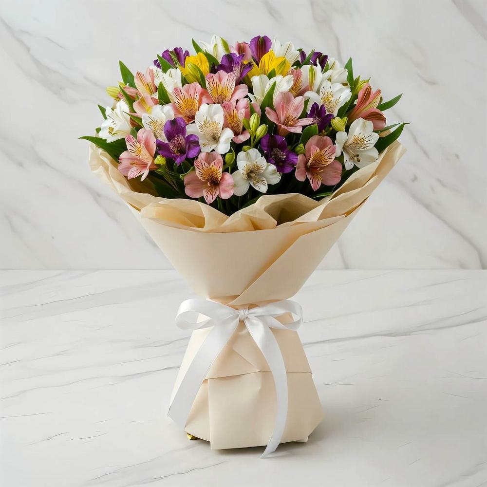 Букет цветов из: Альстромерии в Нарышкино