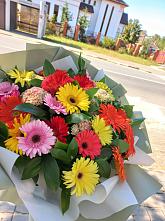 Букет цветов из:  Герберы #REPLACE_PRED# Нарышкино