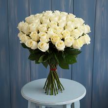 Букет 51 Белая роза Эдлесс Лав в Нарышкино