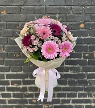 Букет цветов из:  Герберы и Хризантемы #REPLACE_PRED# Нарышкино