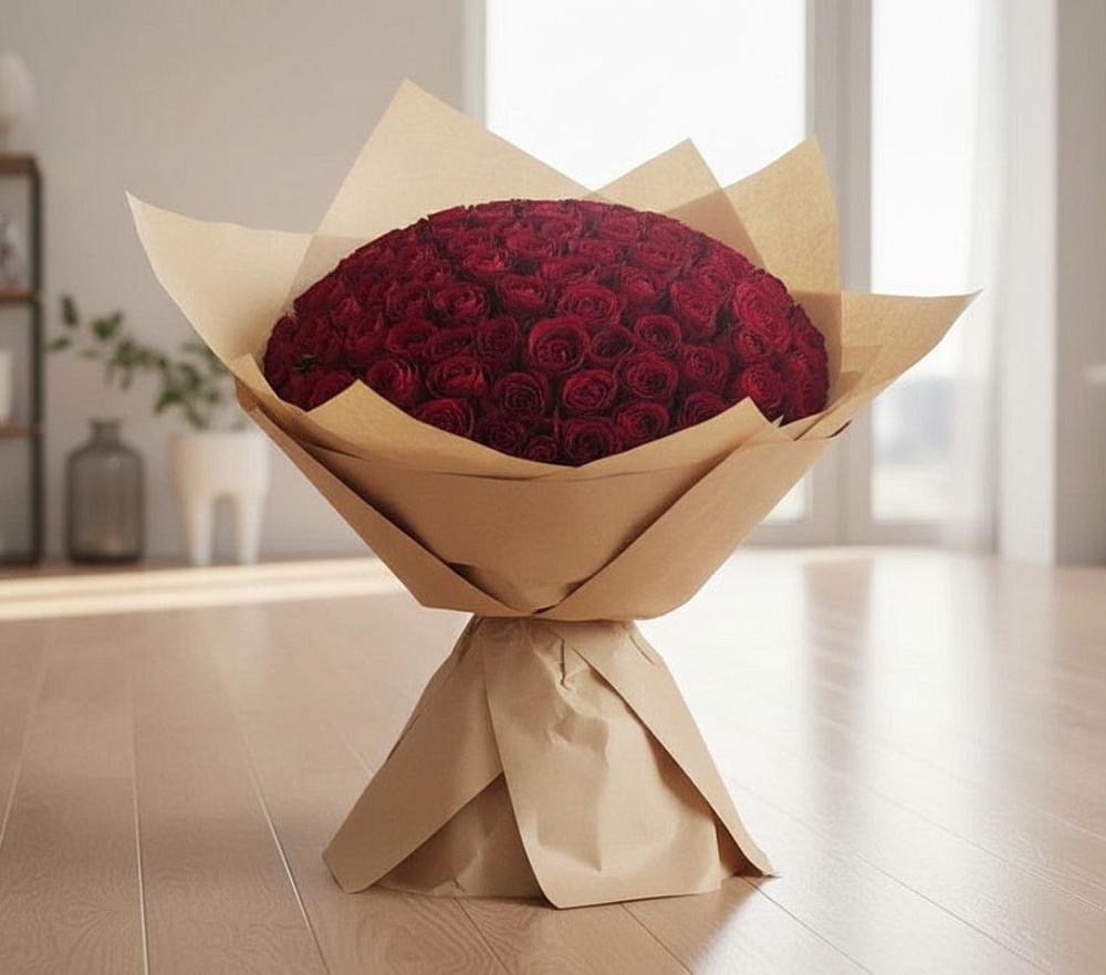 Букет 101 Красная роза в Нарышкино