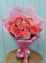 Букет 15 Розовых роз Равель в Нарышкино
